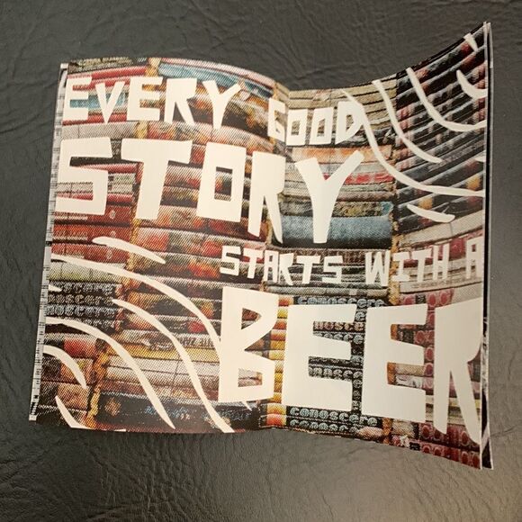 American Folk Lore Beer Club Every Good Story Starts With Beer 16 Ounce Glass - Picture 10 of 10